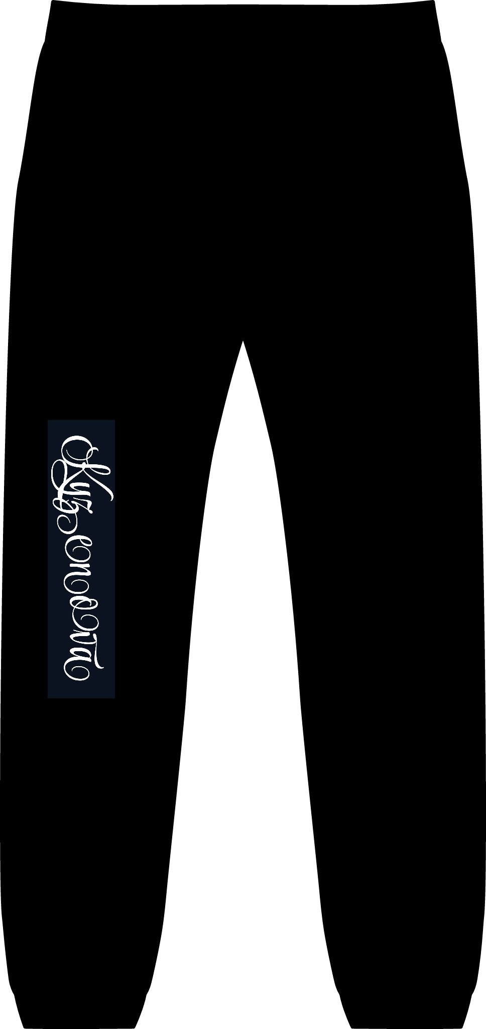 Flyer Joggers — Black Streetwear Jogger Pants with Vertical 'Flyer' Script