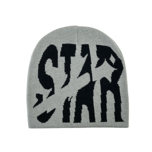 StellarKnit Y2K Star Beanie - Unisex Winter Cap