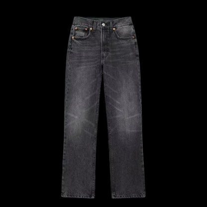 Black jeans on a white background