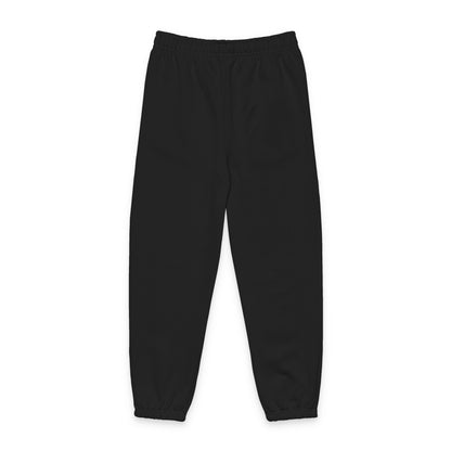 Emberscript Graphic Sweatpants — Vertical Script Leg Design
